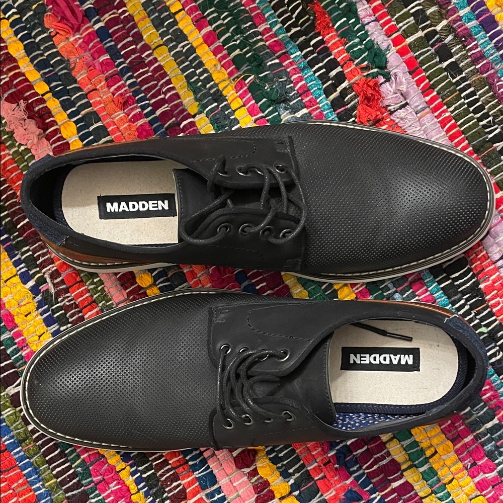Steve Madden Black and Brown Men's Derbys - Picture 8 of 10